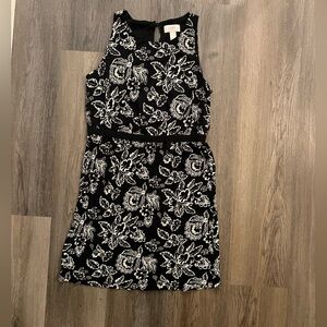 Ann Taylor’s dress. Is a size MP but I think it fits like a small petite. Cute